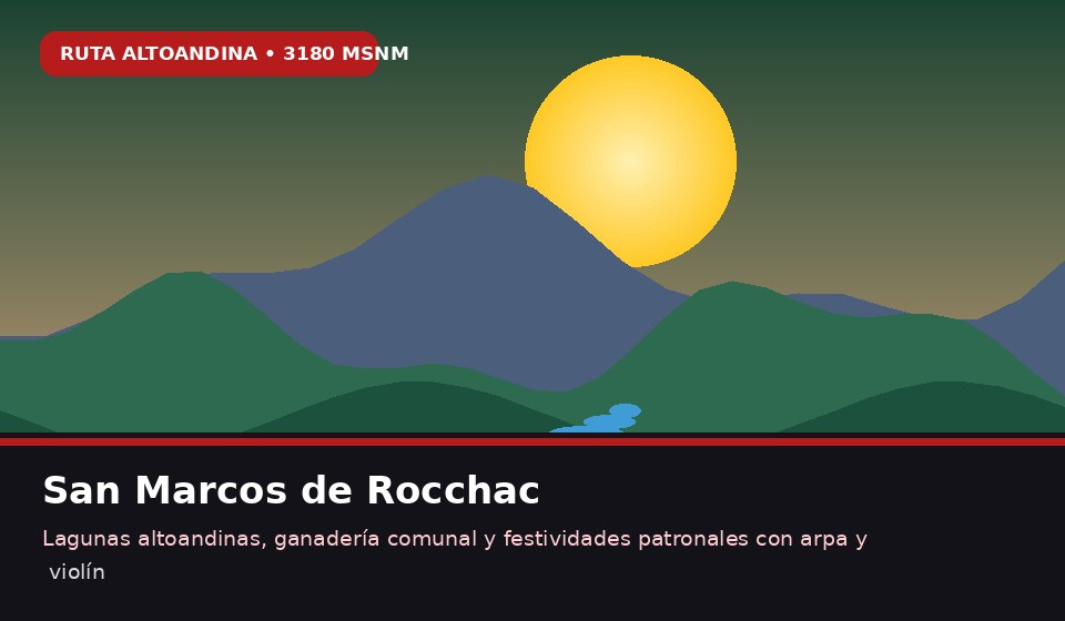 San Marcos de Rocchac: Historia, Costumbres y Pasajes Turísticos (3180 m s. n. m.)