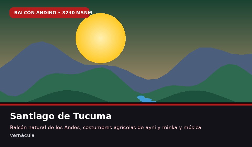 Santiago de Tucuma: Historia, Costumbres y Pasajes Turísticos (3240 m s. n. m.)